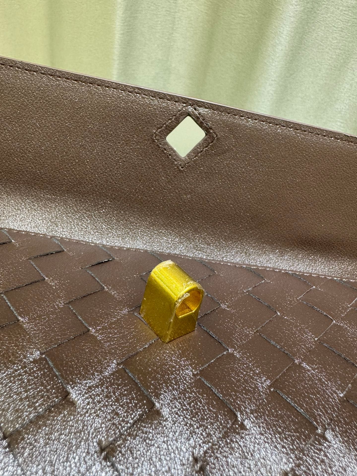 Bottega Veneta Gold Pouch 9906