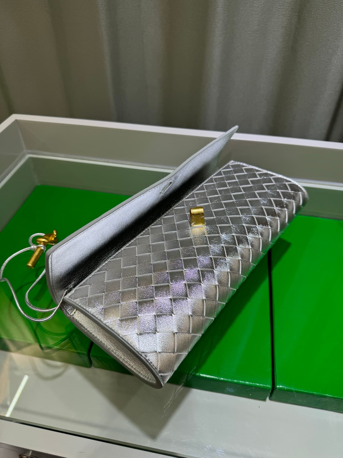 Bottega Veneta Gold Pouch 9906