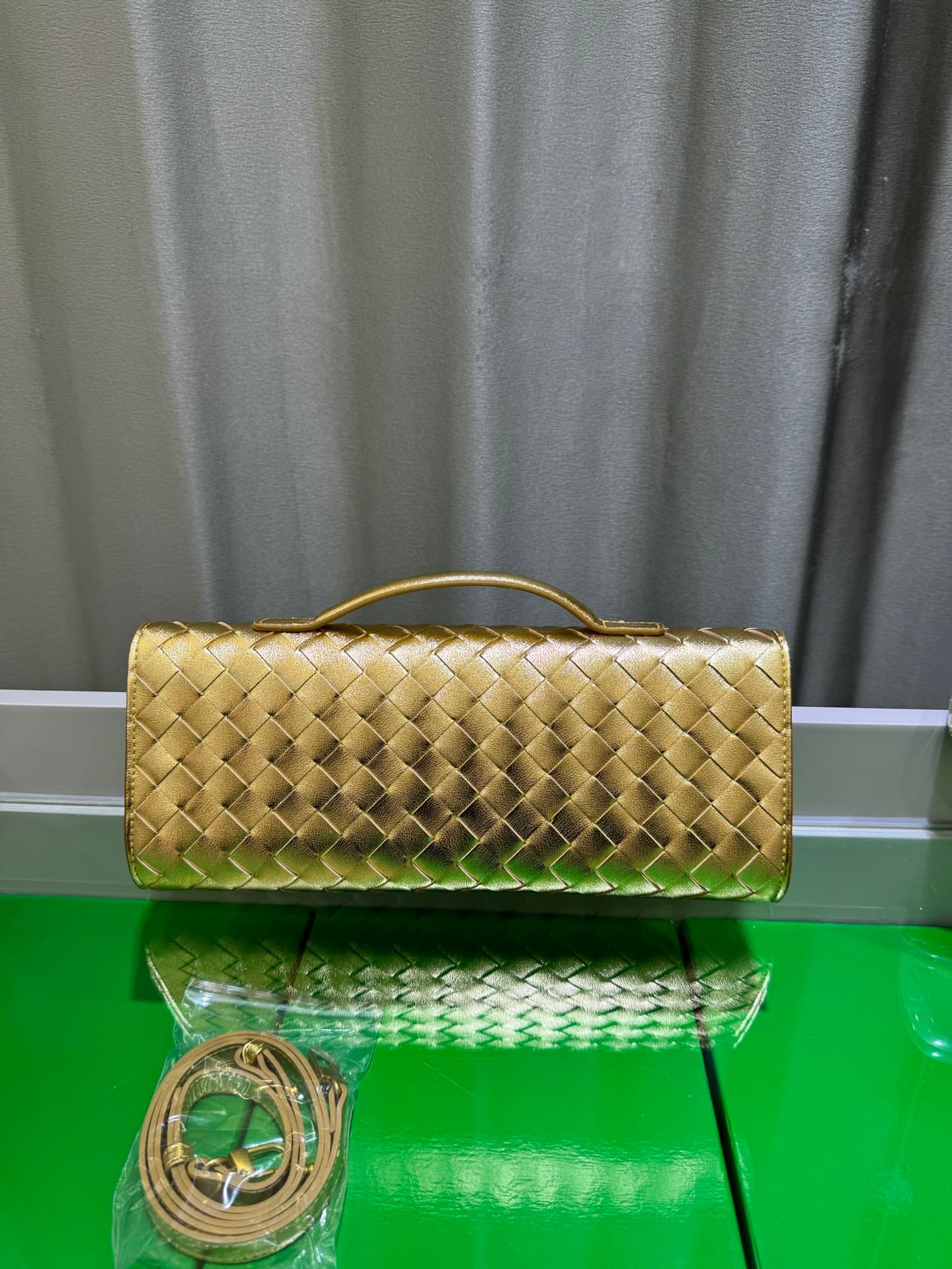 Bottega Veneta Gold Pouch 9906