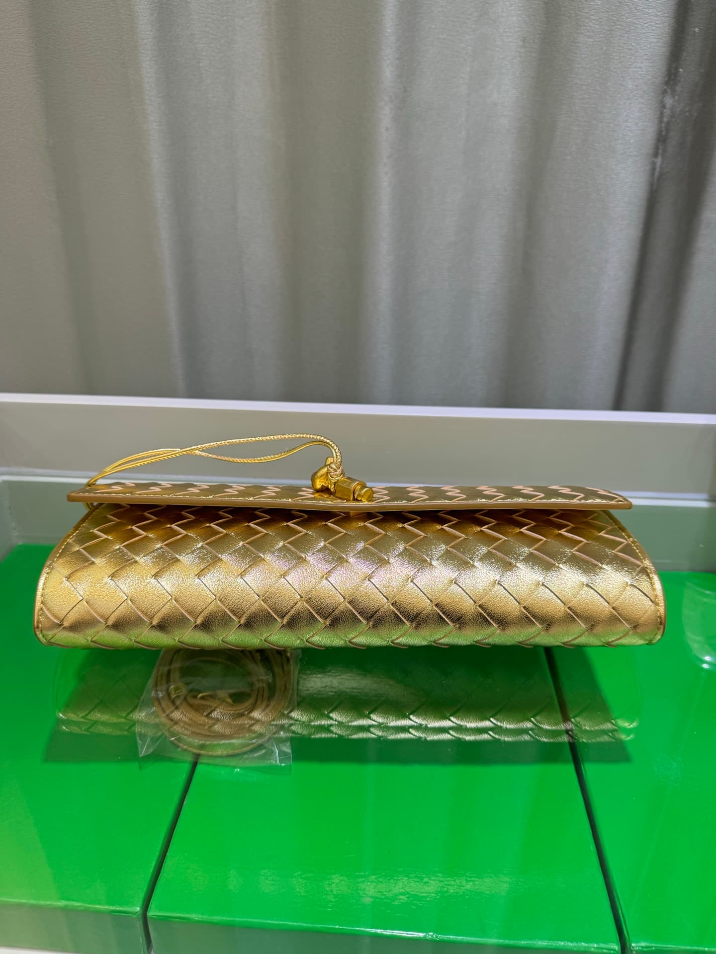 Bottega Veneta Gold Pouch 9906