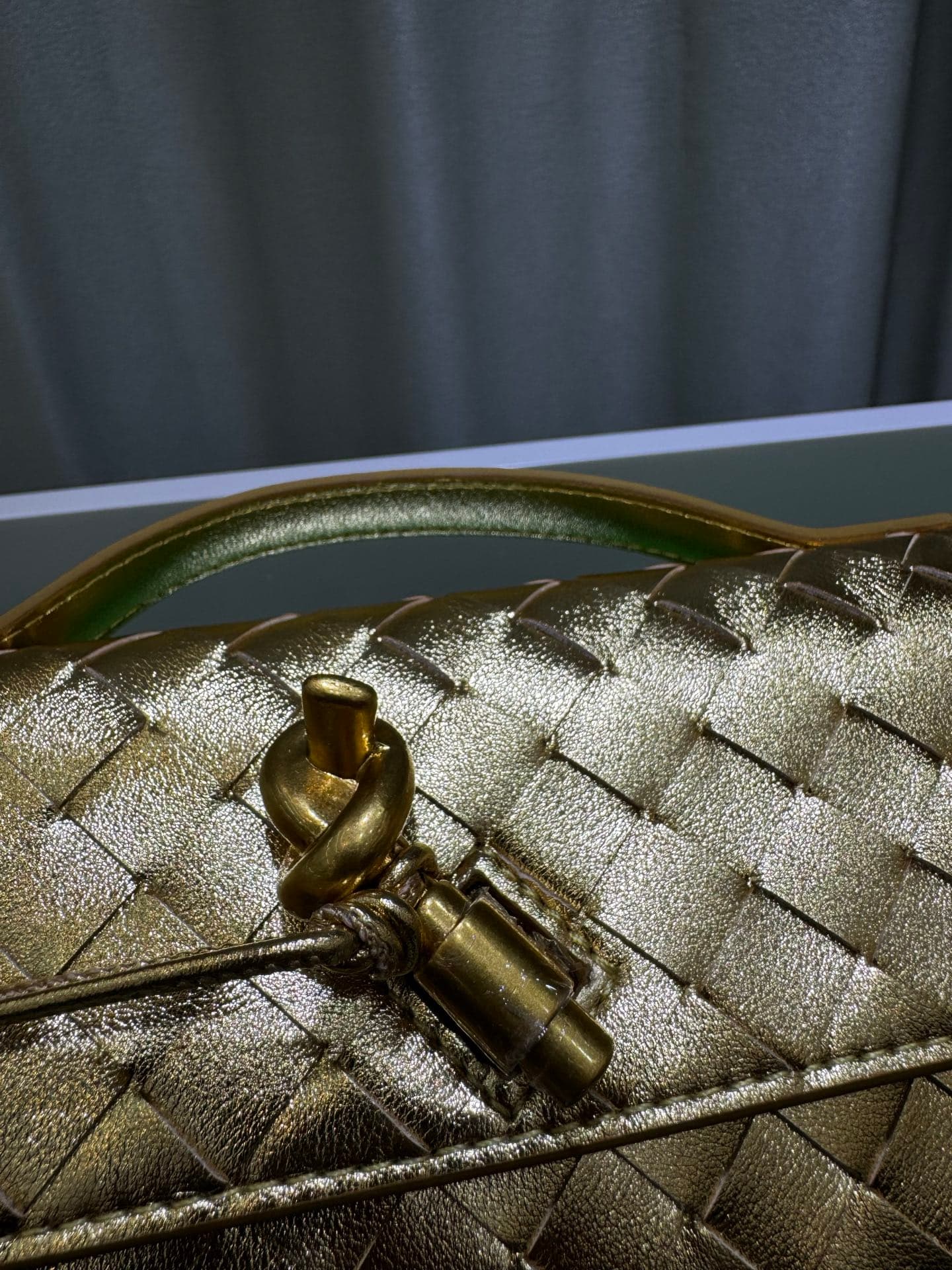 Bottega Veneta Gold Pouch 9906