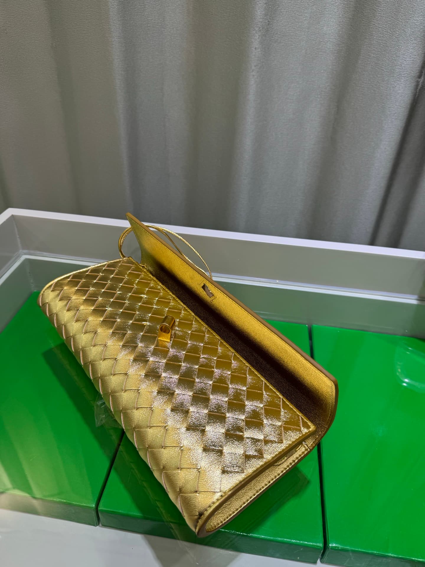 Bottega Veneta Gold Pouch 9906
