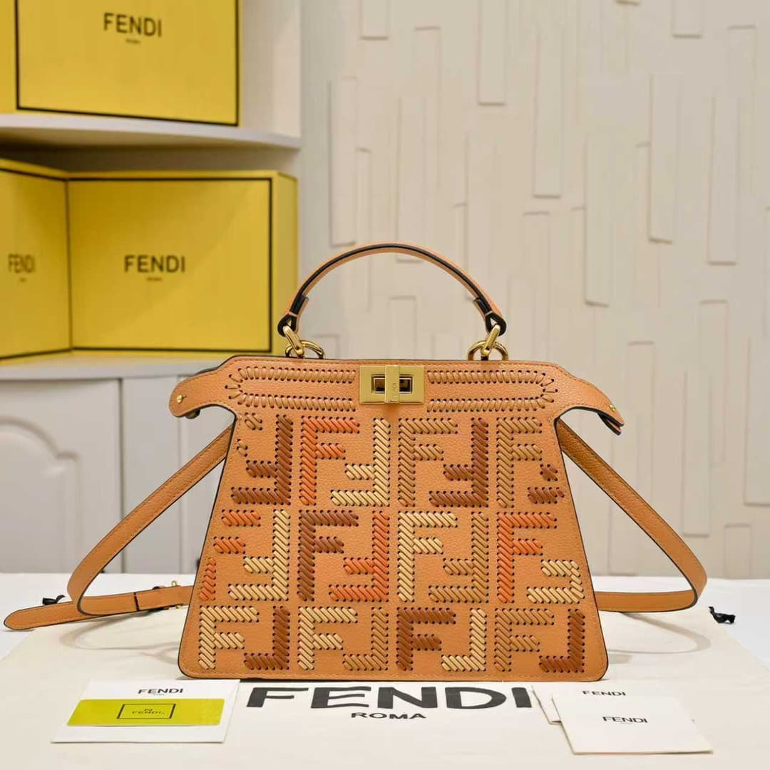 Fendi Gold Medium Crossbody Bag 33203