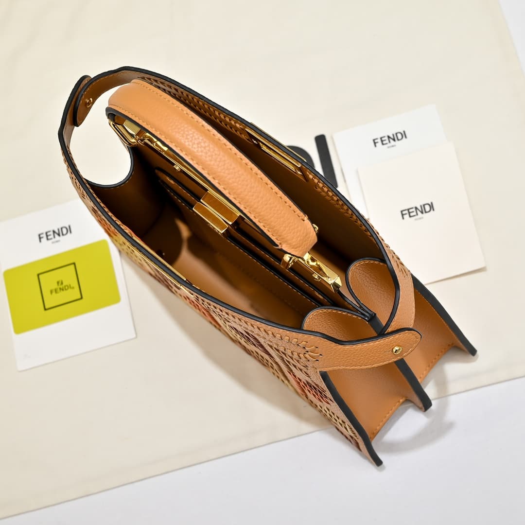 Fendi Gold Medium Crossbody Bag 33203