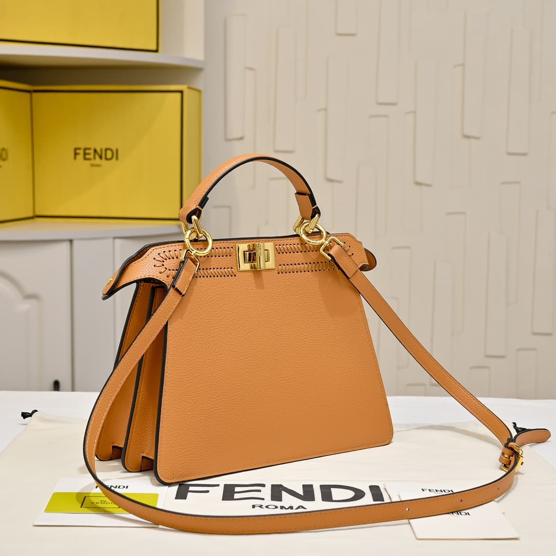 Fendi Gold Medium Crossbody Bag 33203