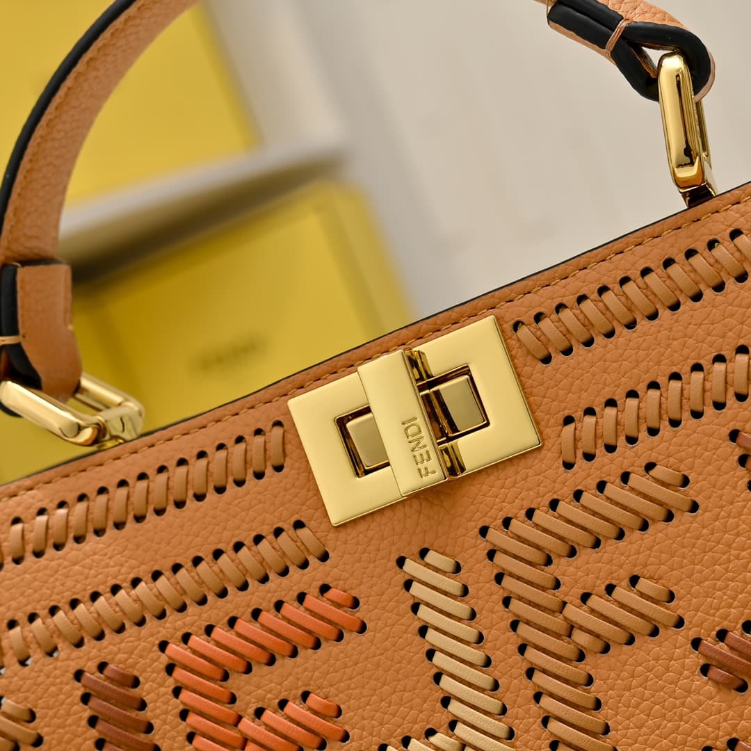 Fendi Gold Medium Crossbody Bag 33203