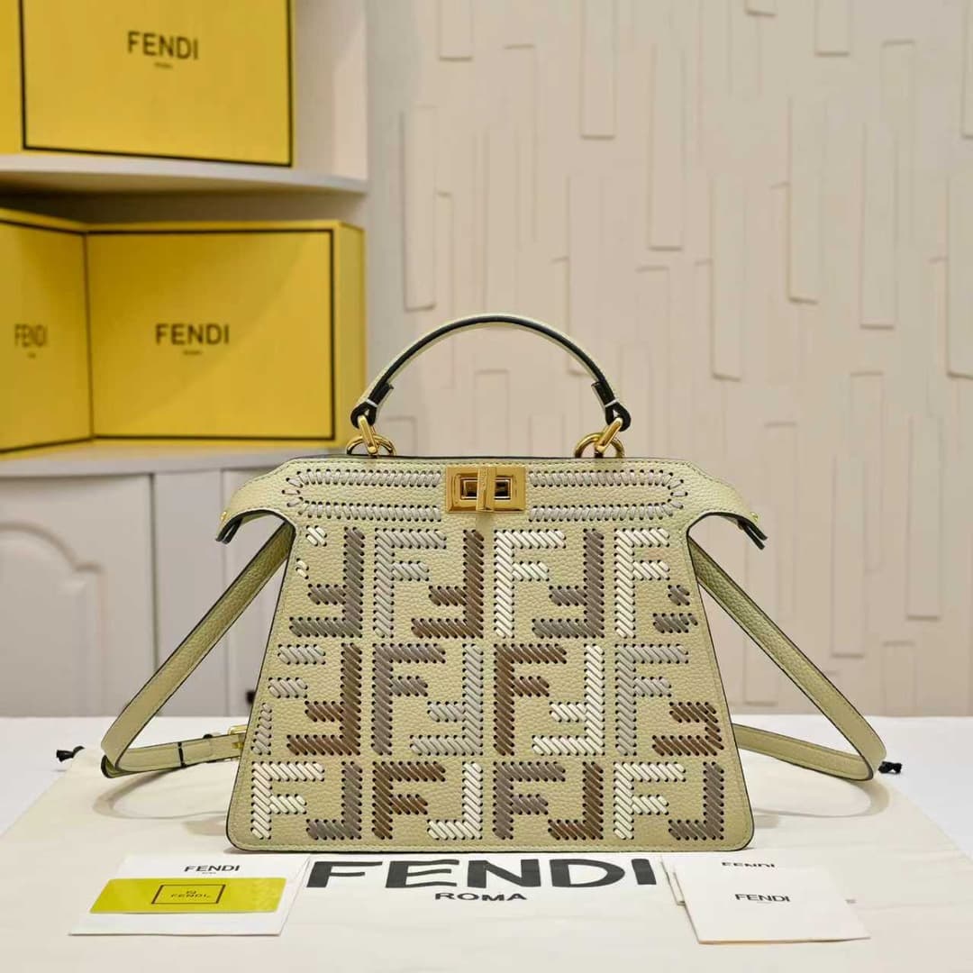 Fendi Gold Medium Crossbody Bag 33203