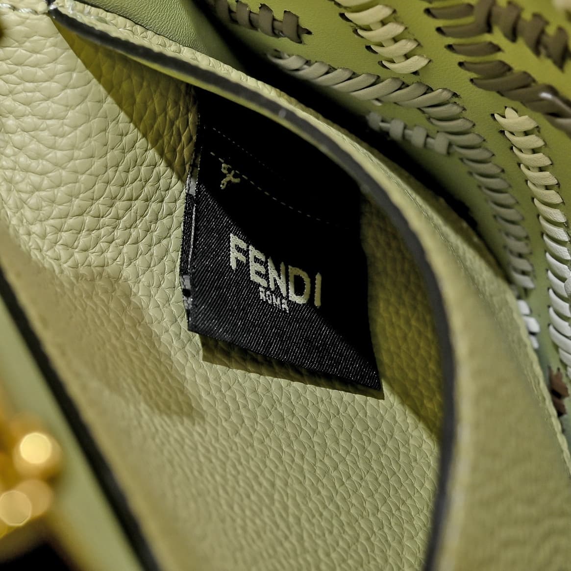 Fendi Gold Medium Crossbody Bag 33203