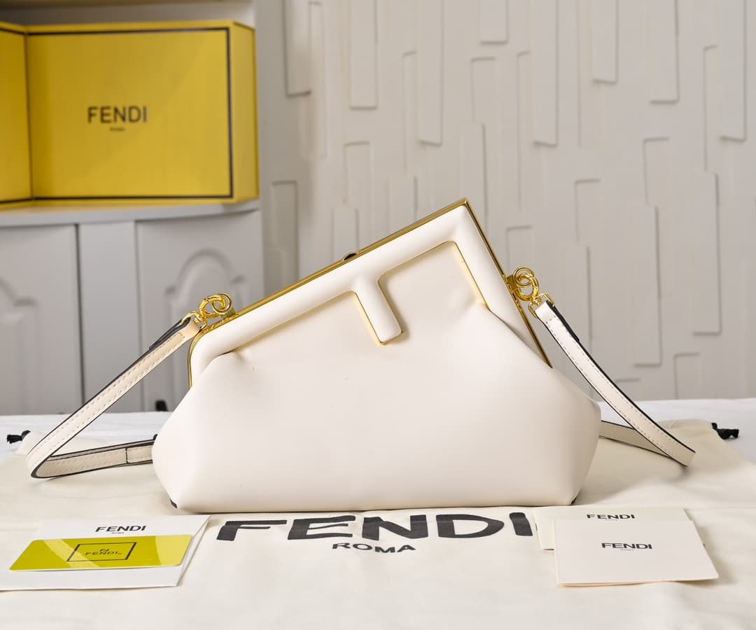 Fendi Gold Large Crossbody Bag 80016