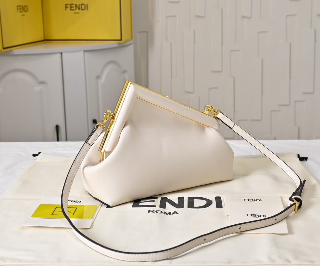 Fendi Gold Large Crossbody Bag 80016