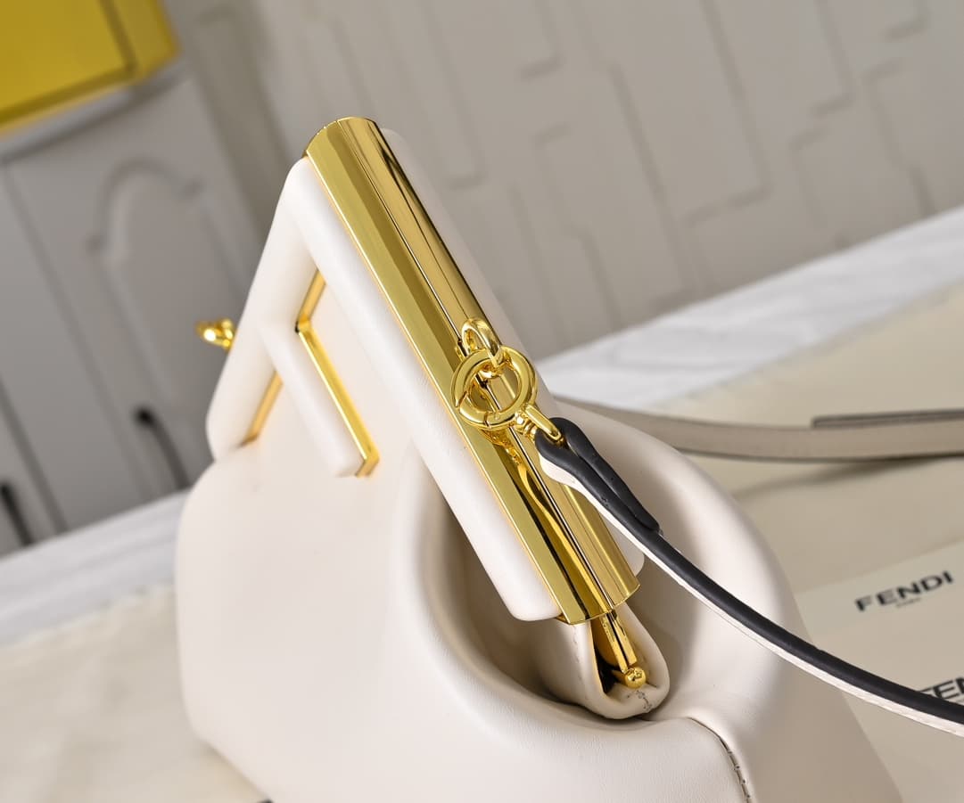 Fendi Gold Large Crossbody Bag 80016