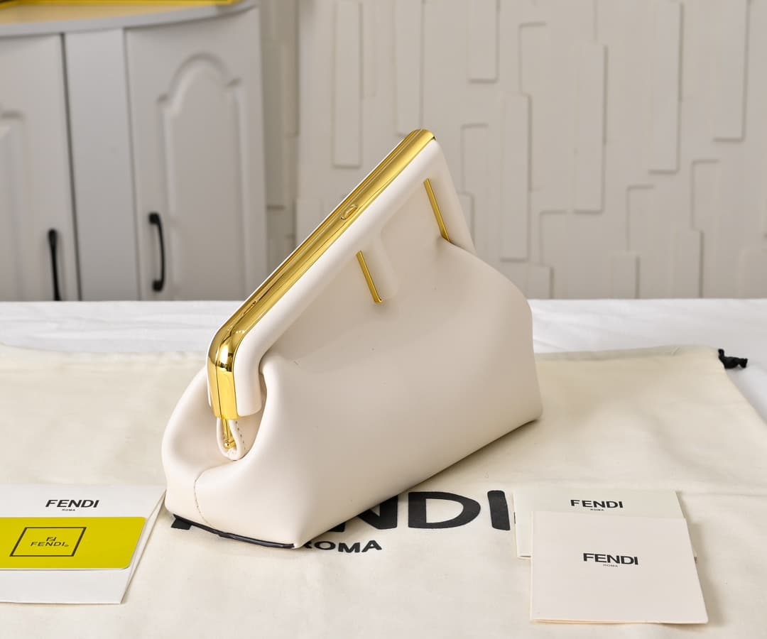 Fendi Gold Large Crossbody Bag 80016