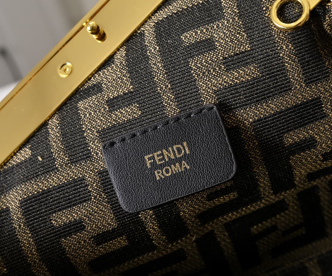 Fendi Gold Large Crossbody Bag 80016