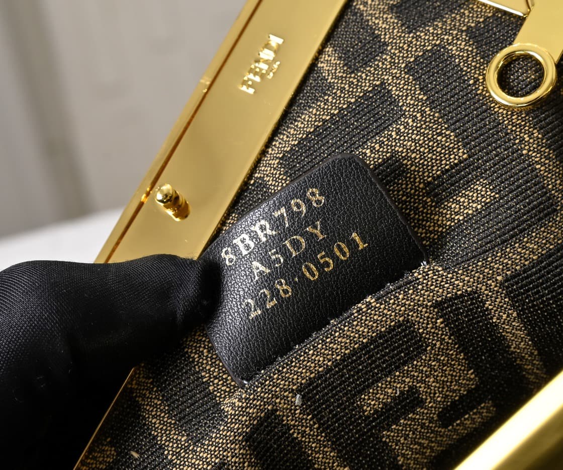 Fendi Gold Large Crossbody Bag 80016