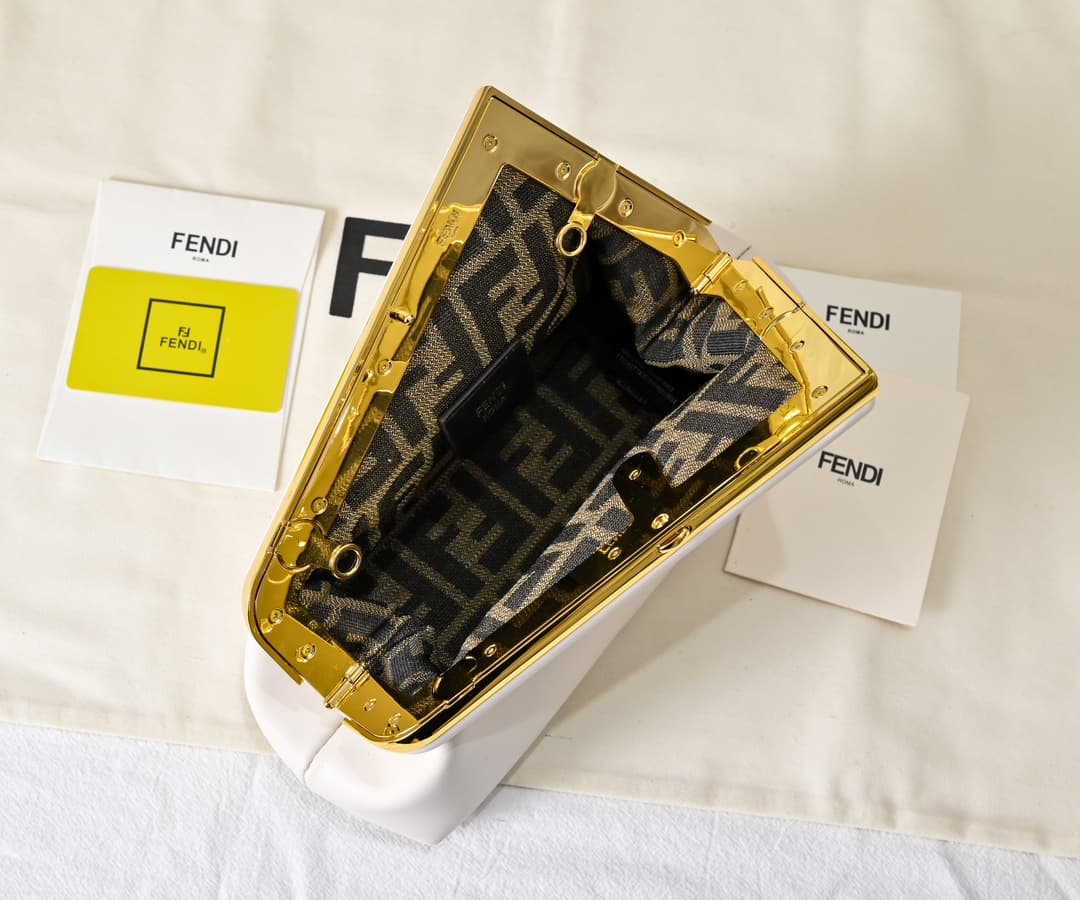 Fendi Gold Large Crossbody Bag 80016