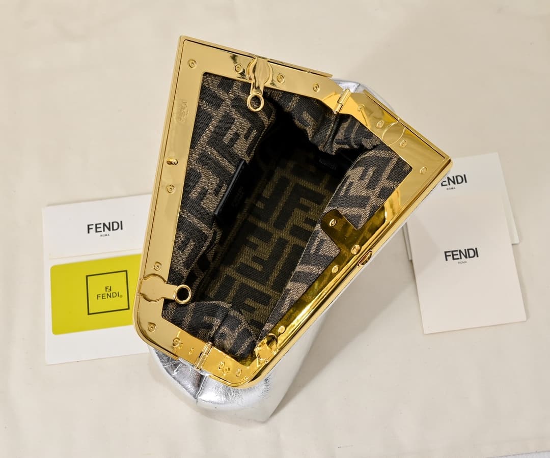 Fendi Gold Large Crossbody Bag 80016