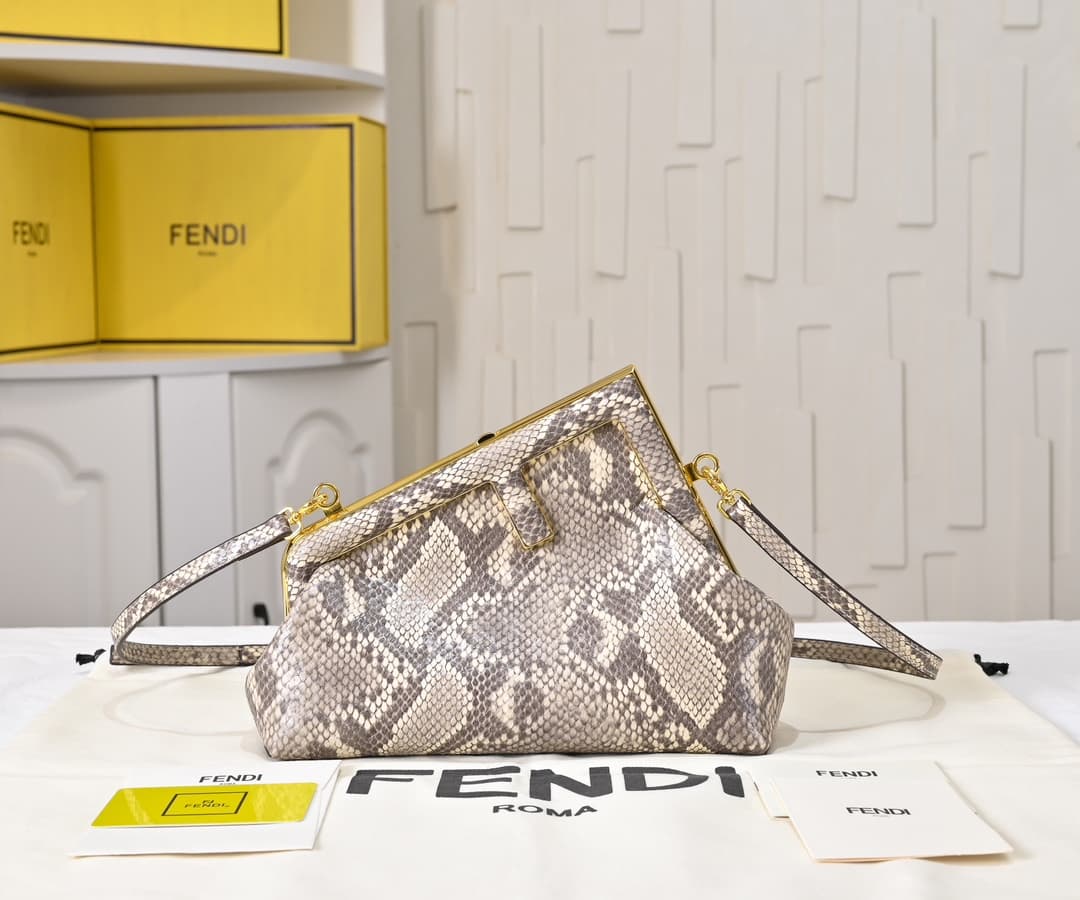Fendi Gold Large Crossbody Bag 80016