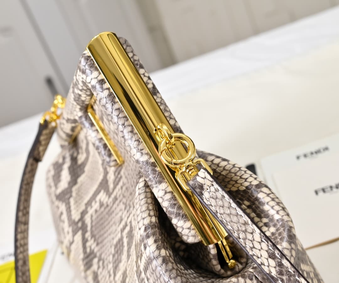 Fendi Gold Large Crossbody Bag 80016