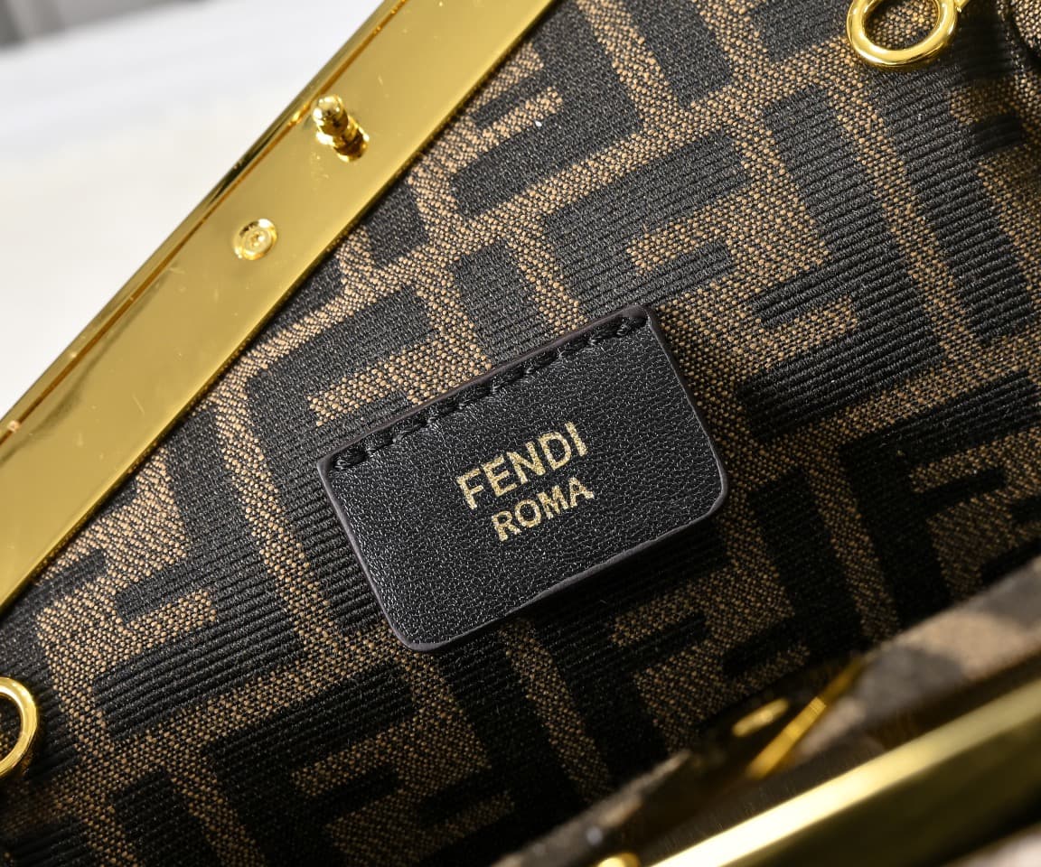 Fendi Gold Large Crossbody Bag 80016