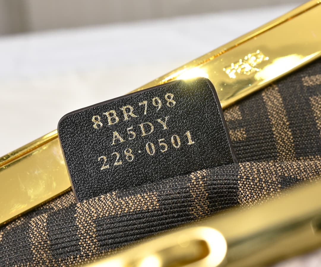 Fendi Gold Large Crossbody Bag 80016