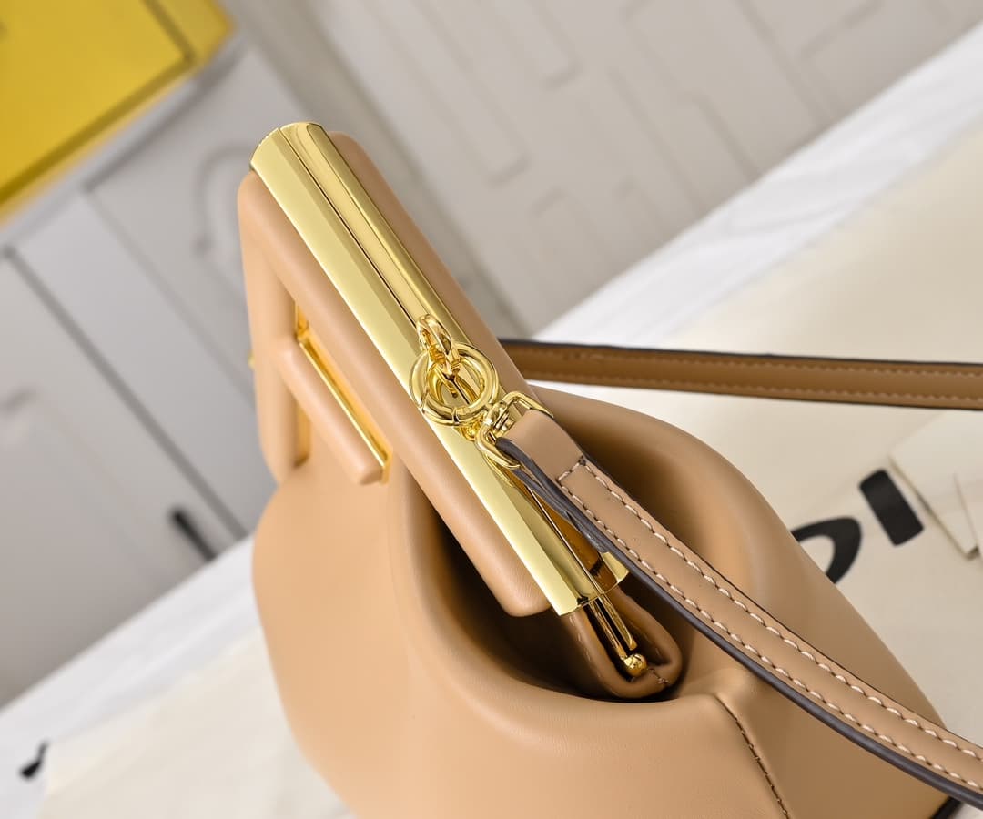 Fendi Gold Large Crossbody Bag 80016