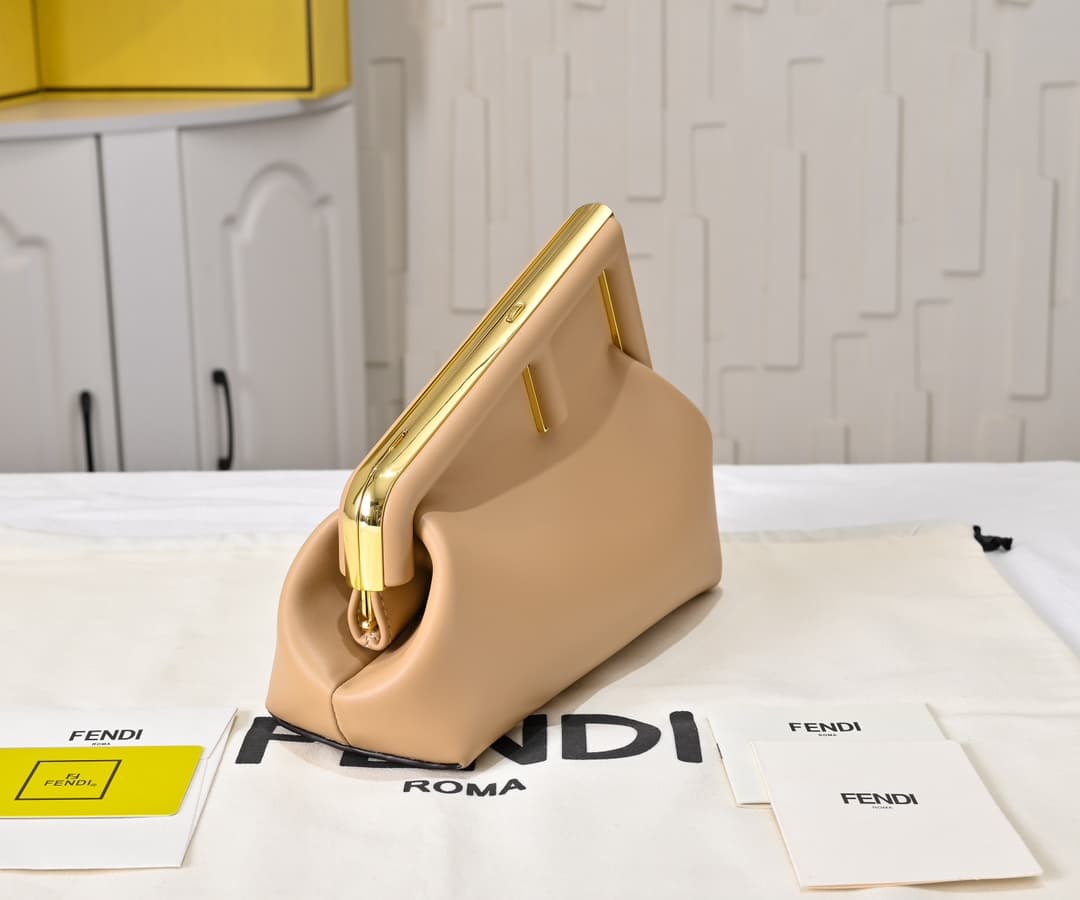 Fendi Gold Large Crossbody Bag 80016