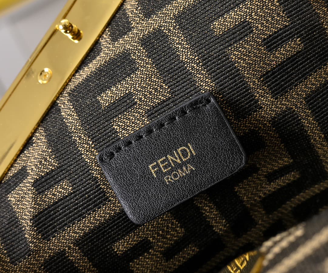 Fendi Gold Large Crossbody Bag 80016