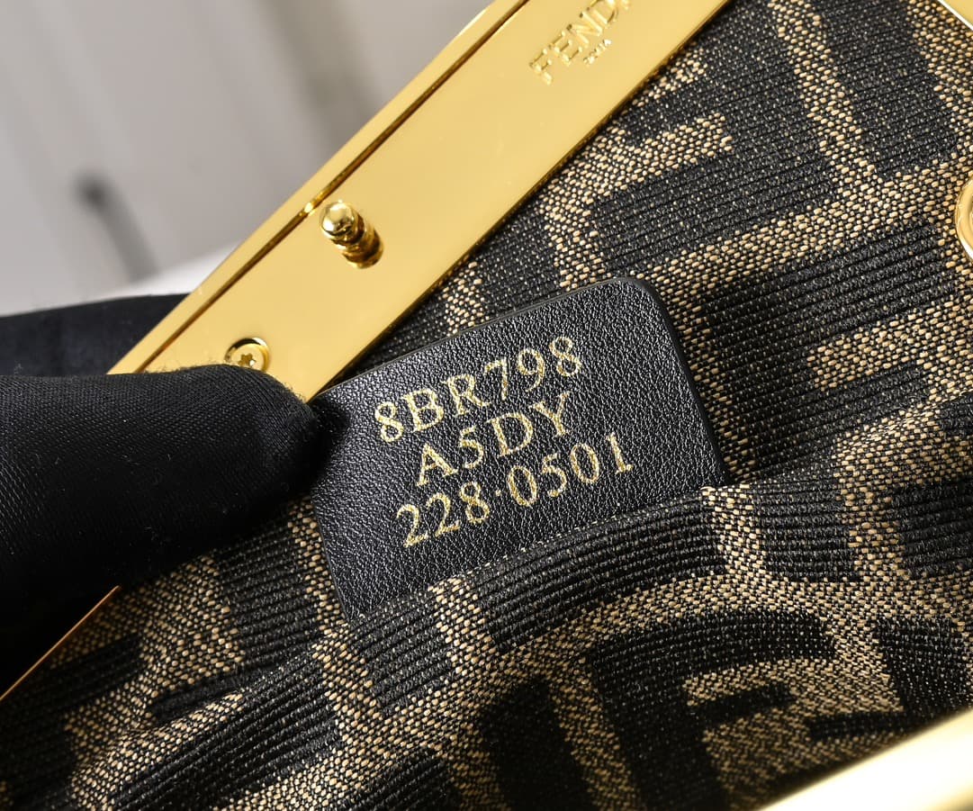 Fendi Gold Large Crossbody Bag 80016