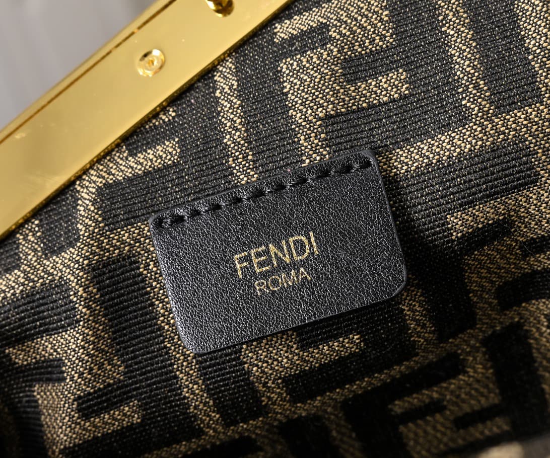 Fendi Gold Large Crossbody Bag 80016