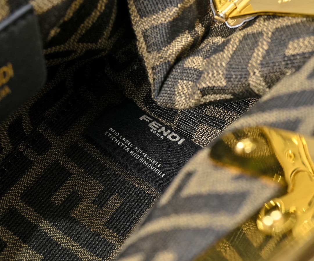 Fendi Gold Large Crossbody Bag 80016