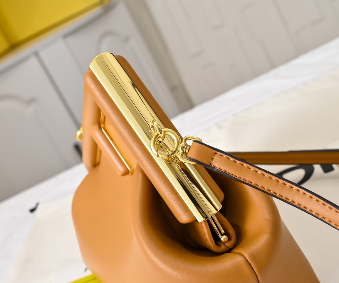 Fendi Gold Large Crossbody Bag 80016