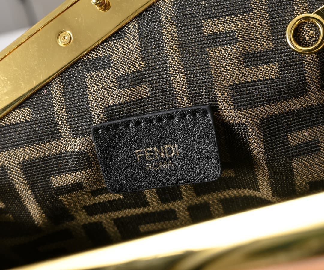 Fendi Gold Large Crossbody Bag 80016