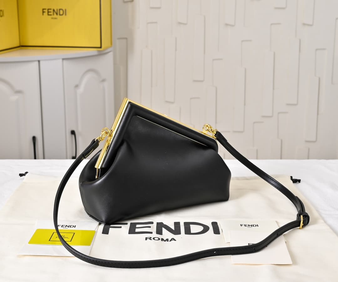 Fendi Gold Large Crossbody Bag 80016