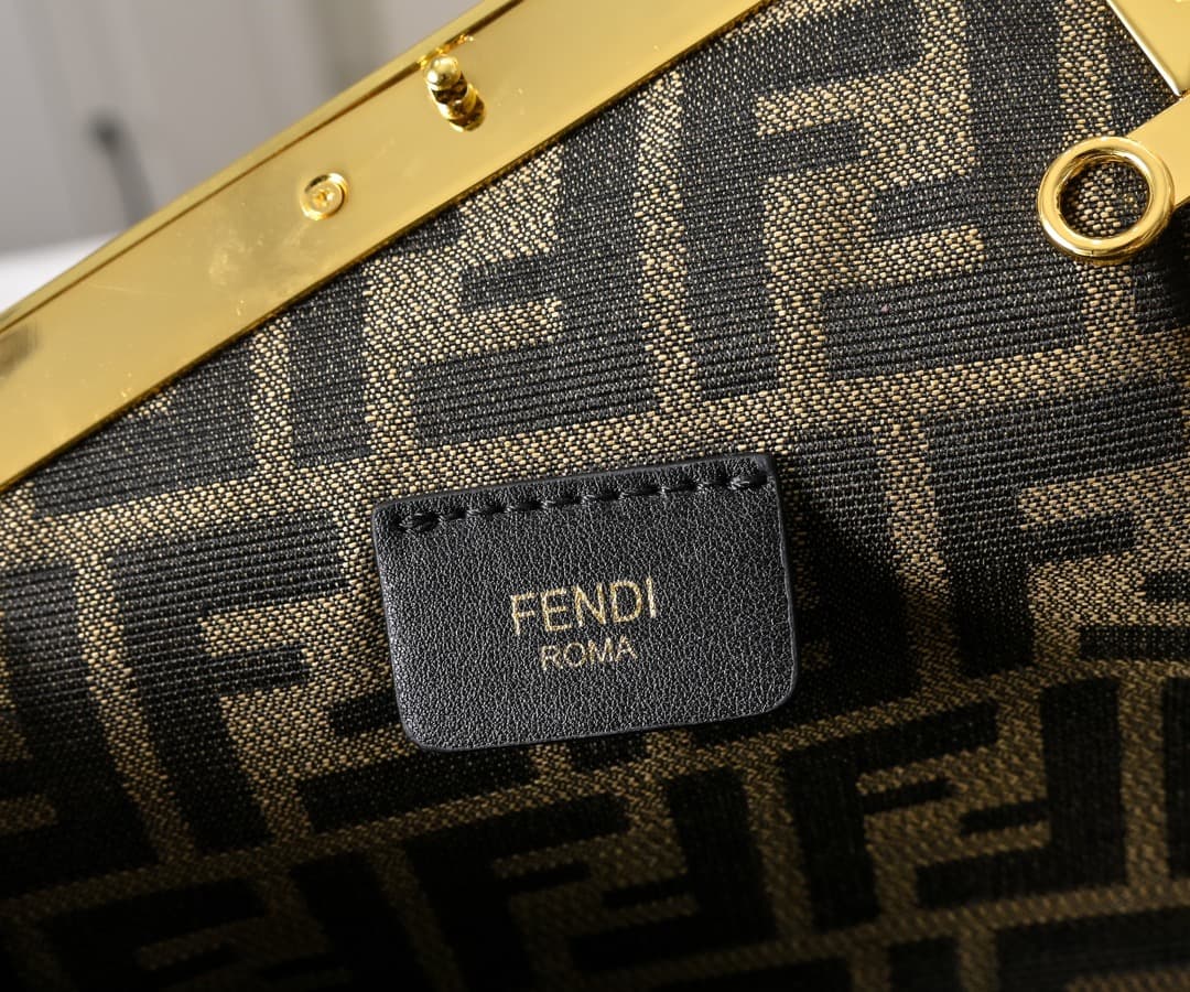 Fendi Gold Large Crossbody Bag 80016