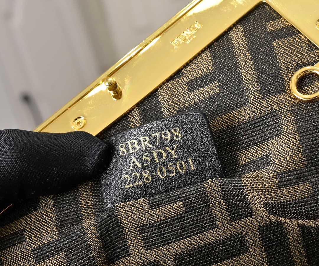 Fendi Gold Large Crossbody Bag 80016