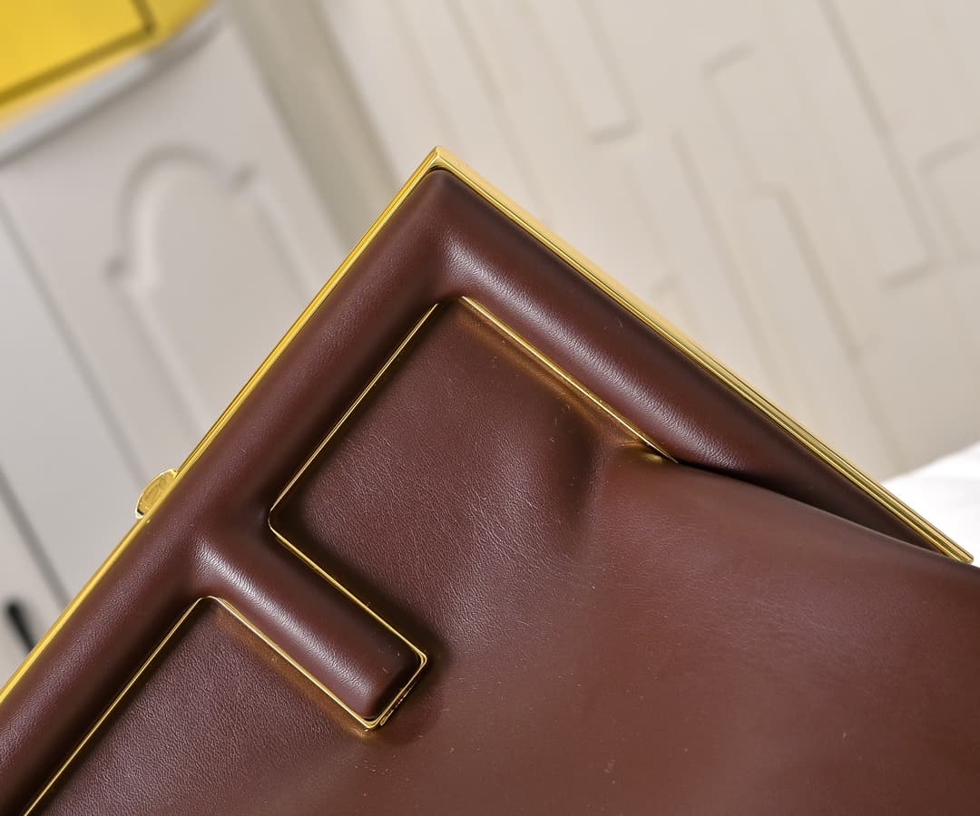 Fendi Gold Large Crossbody Bag 80016