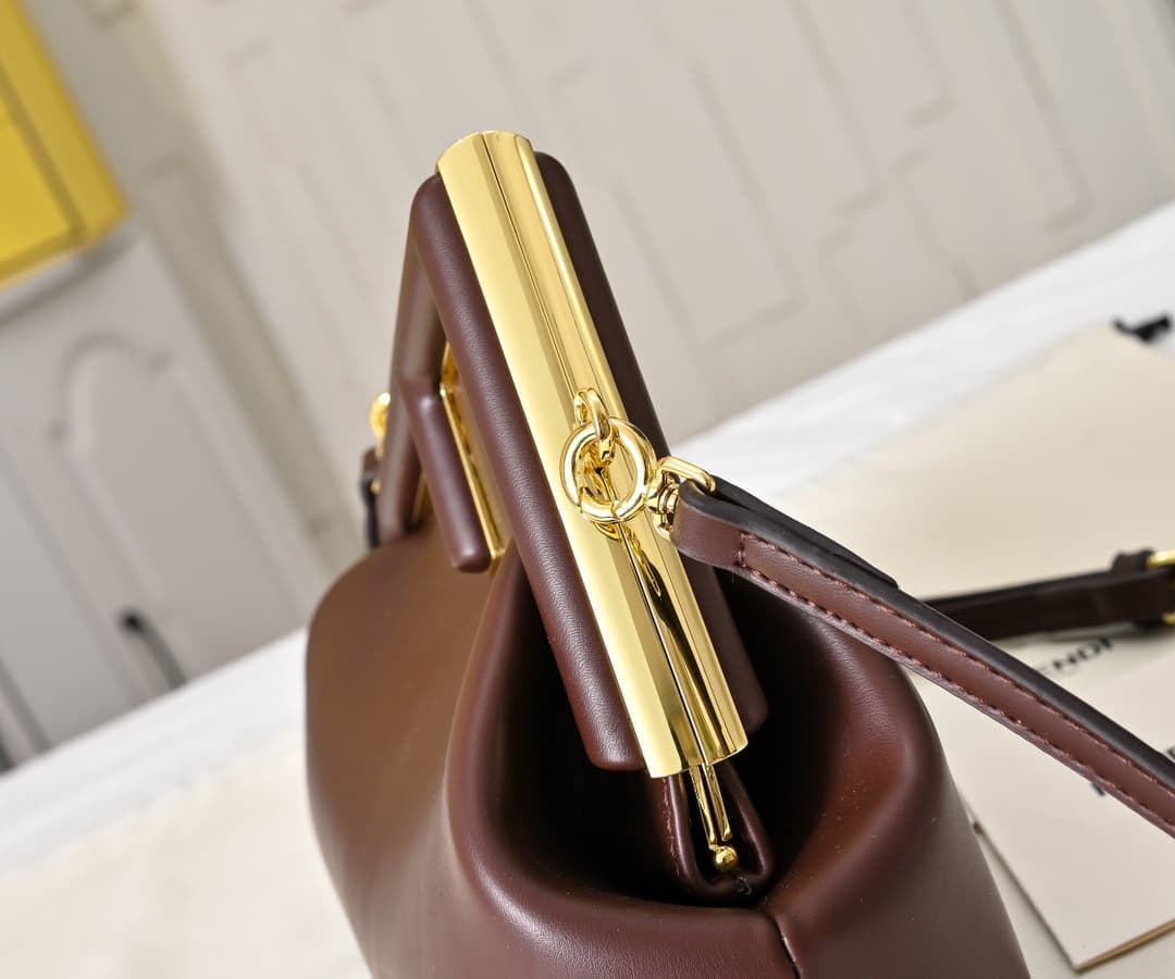 Fendi Gold Large Crossbody Bag 80016
