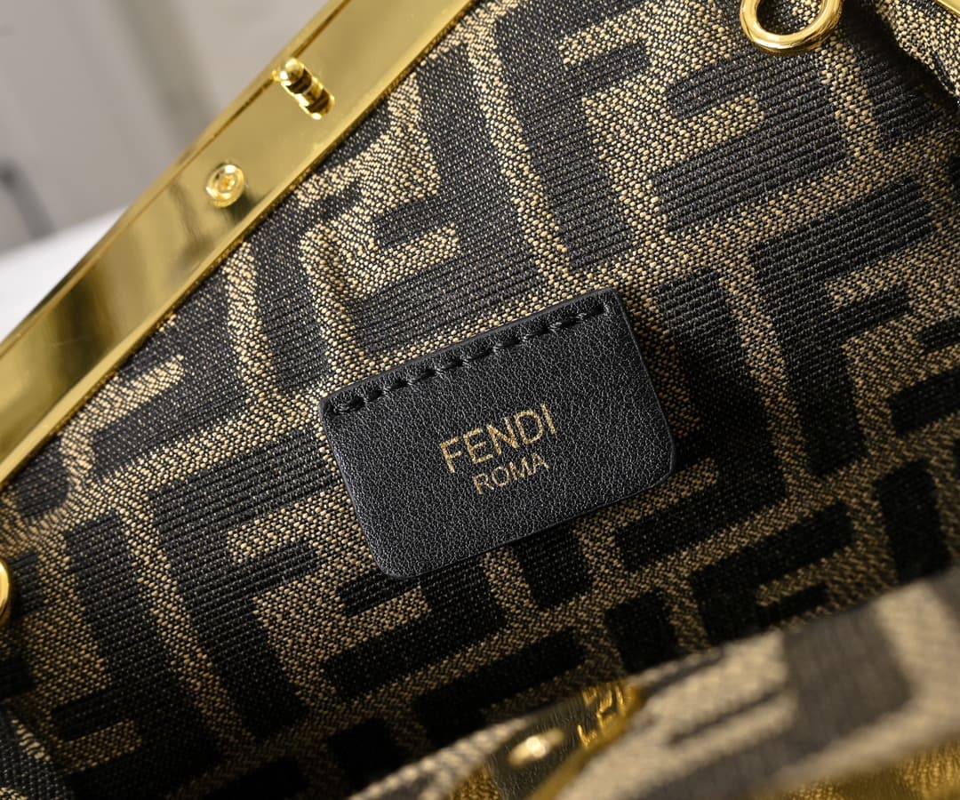 Fendi Gold Large Crossbody Bag 80016
