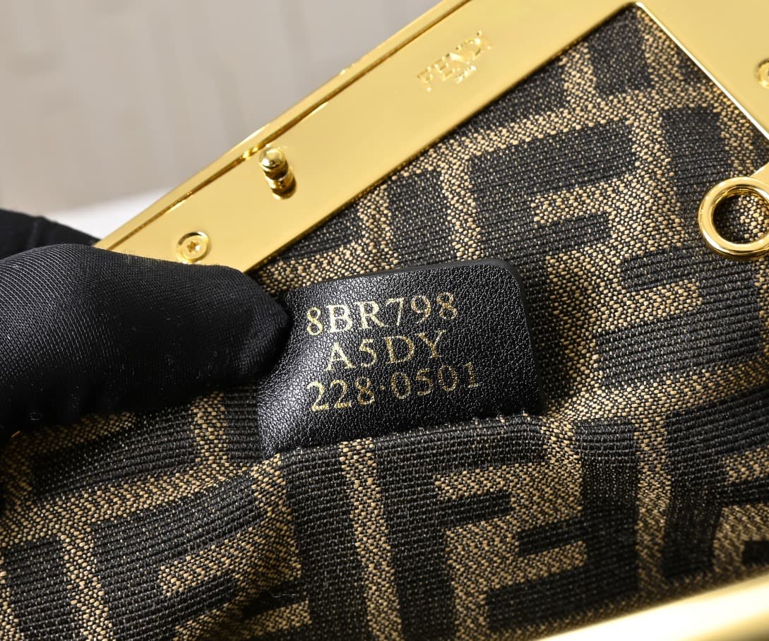 Fendi Gold Large Crossbody Bag 80016