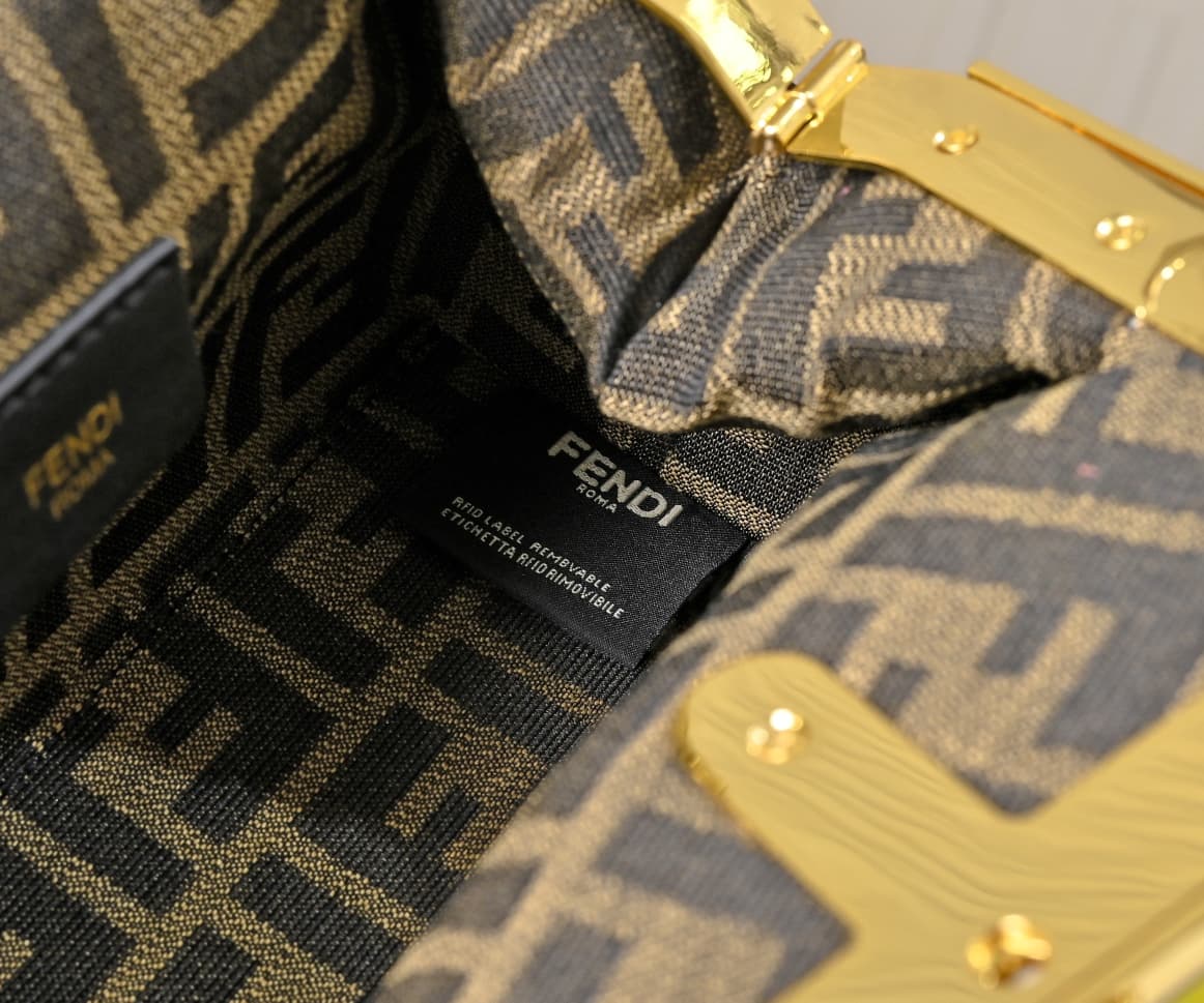 Fendi Gold Large Crossbody Bag 80016