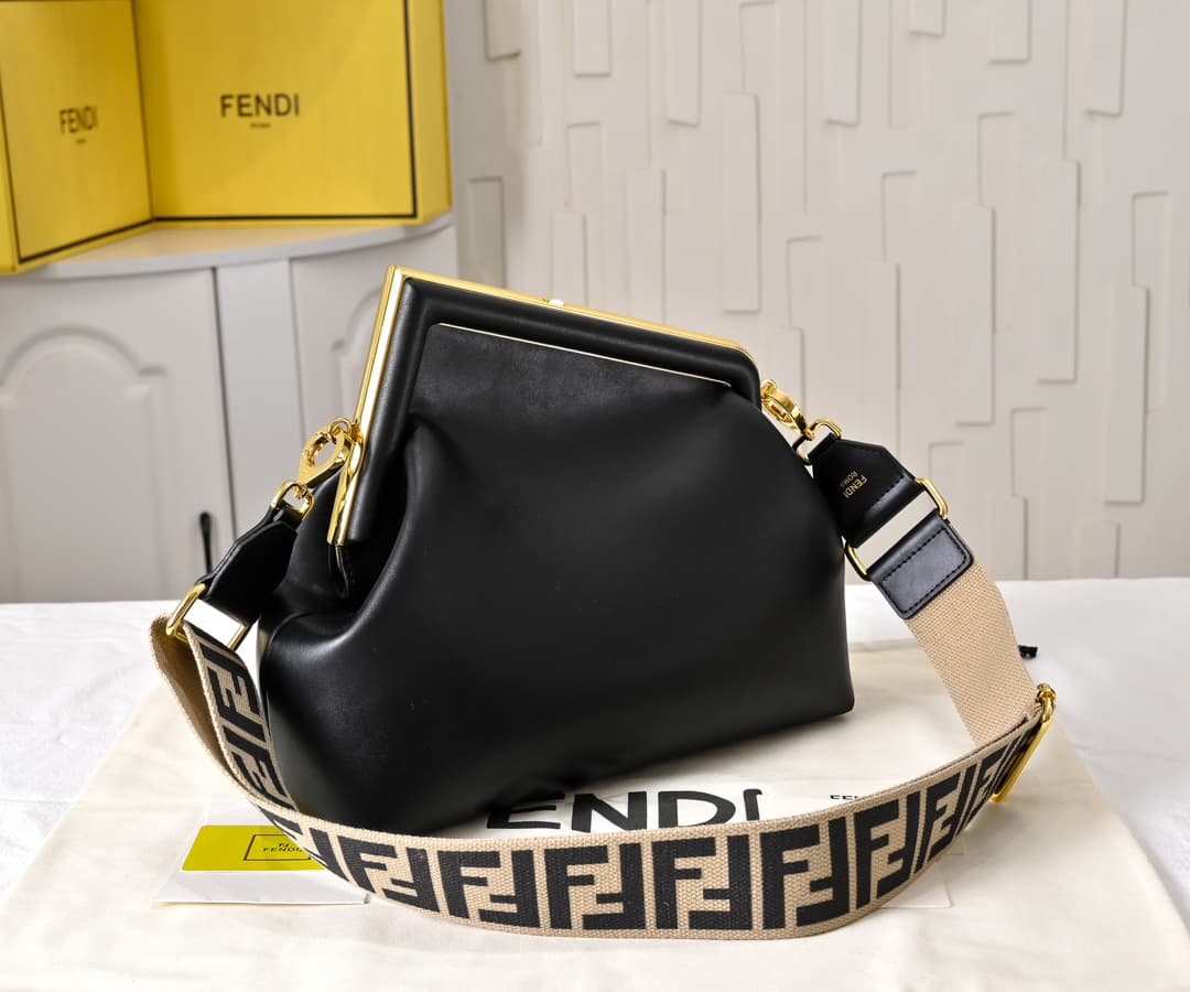 Fendi Gold Large Crossbody Bag 80017