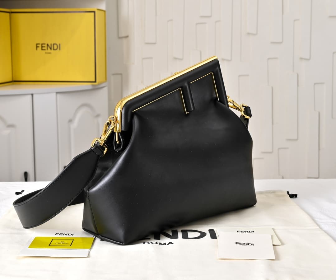 Fendi Gold Large Crossbody Bag 80017