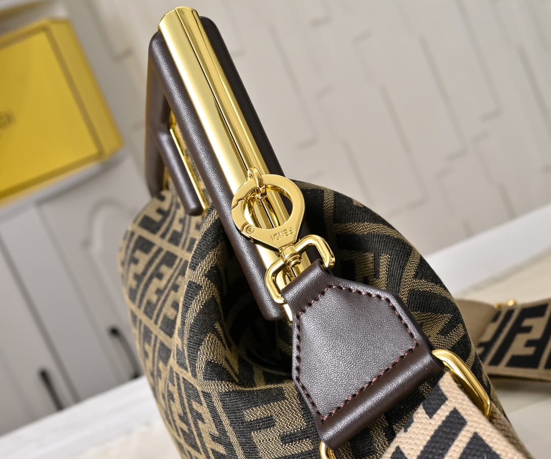 Fendi Gold Large Crossbody Bag 80017