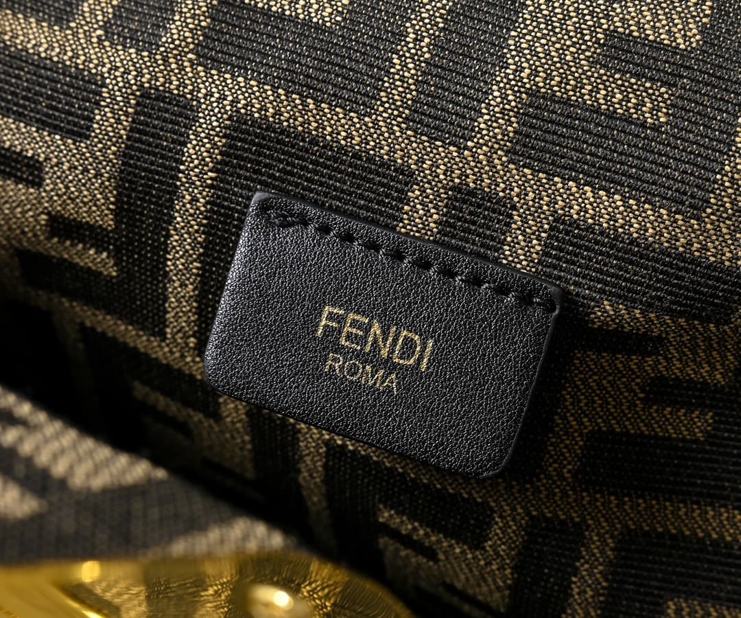Fendi Gold Large Crossbody Bag 80017