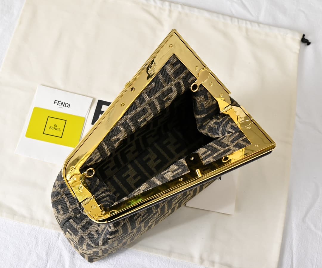Fendi Gold Large Crossbody Bag 80017