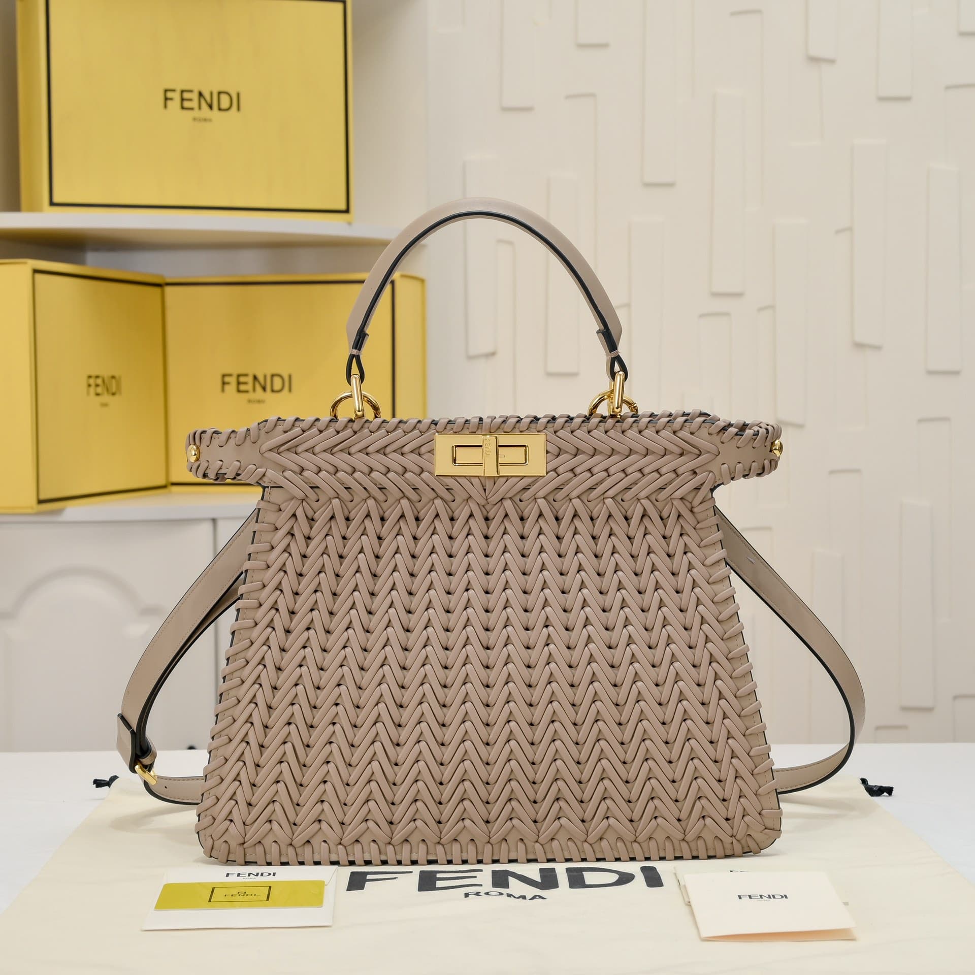 Fendi Gold Bag 3317