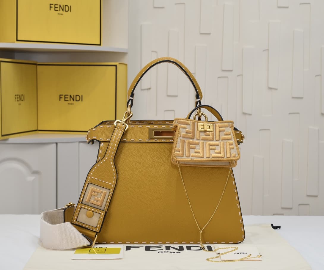 Fendi Gold Bag 3310