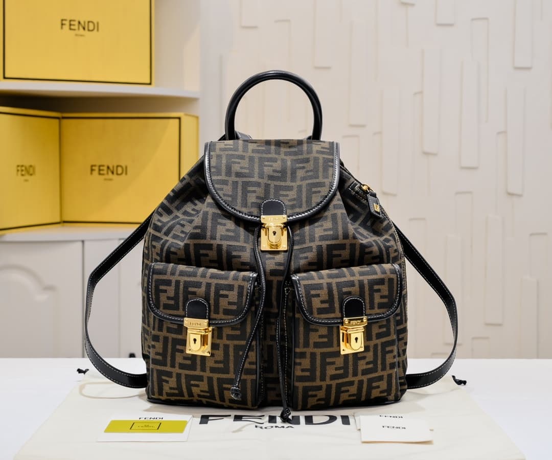Fendi Gold Backpack 8960