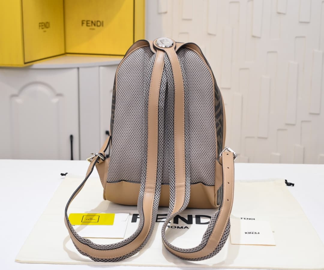Fendi Gold Large Backpack 8961