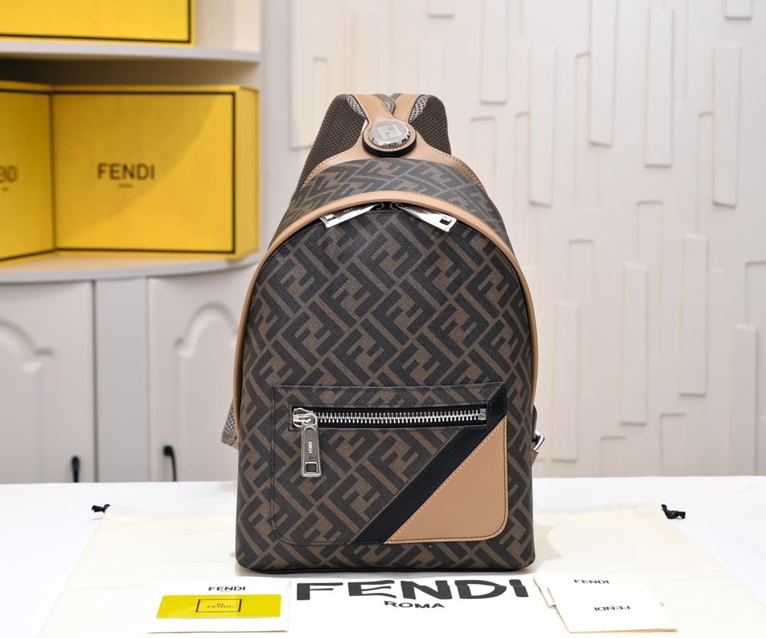 Fendi Gold Small Backpack 8962